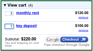 google cart